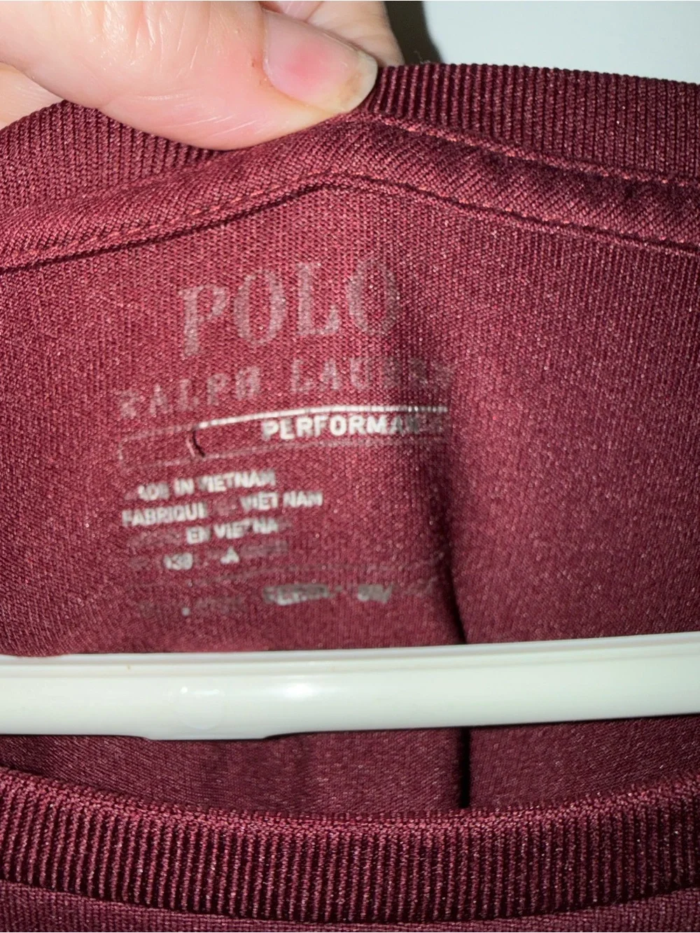 Polo by Ralph Lauren Men's Short-Sleeve Tee in Burgundy with Pony Logo